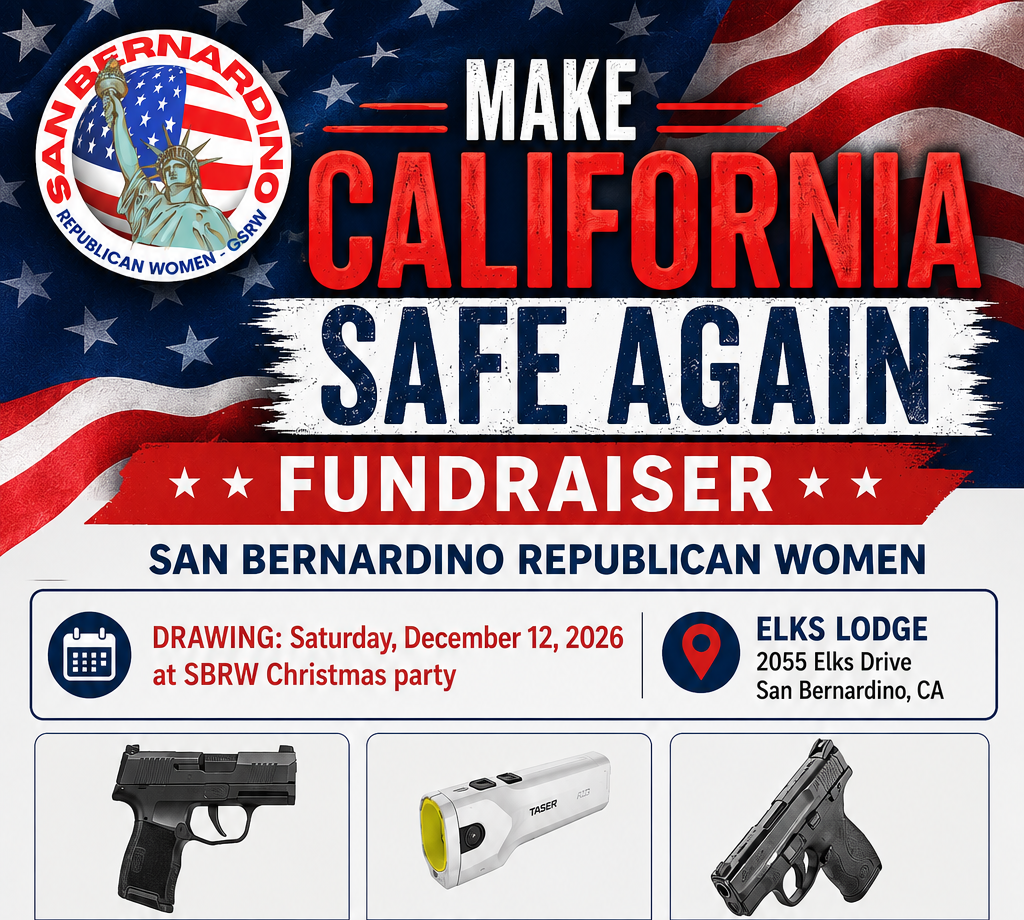 San Bernardino Republican Women have just put the finishing touches on our plan to hold a Gun Auction during our Christmas Party during the December general membership meeting!